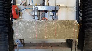 Concrete Testing showing Flexural Beam Test